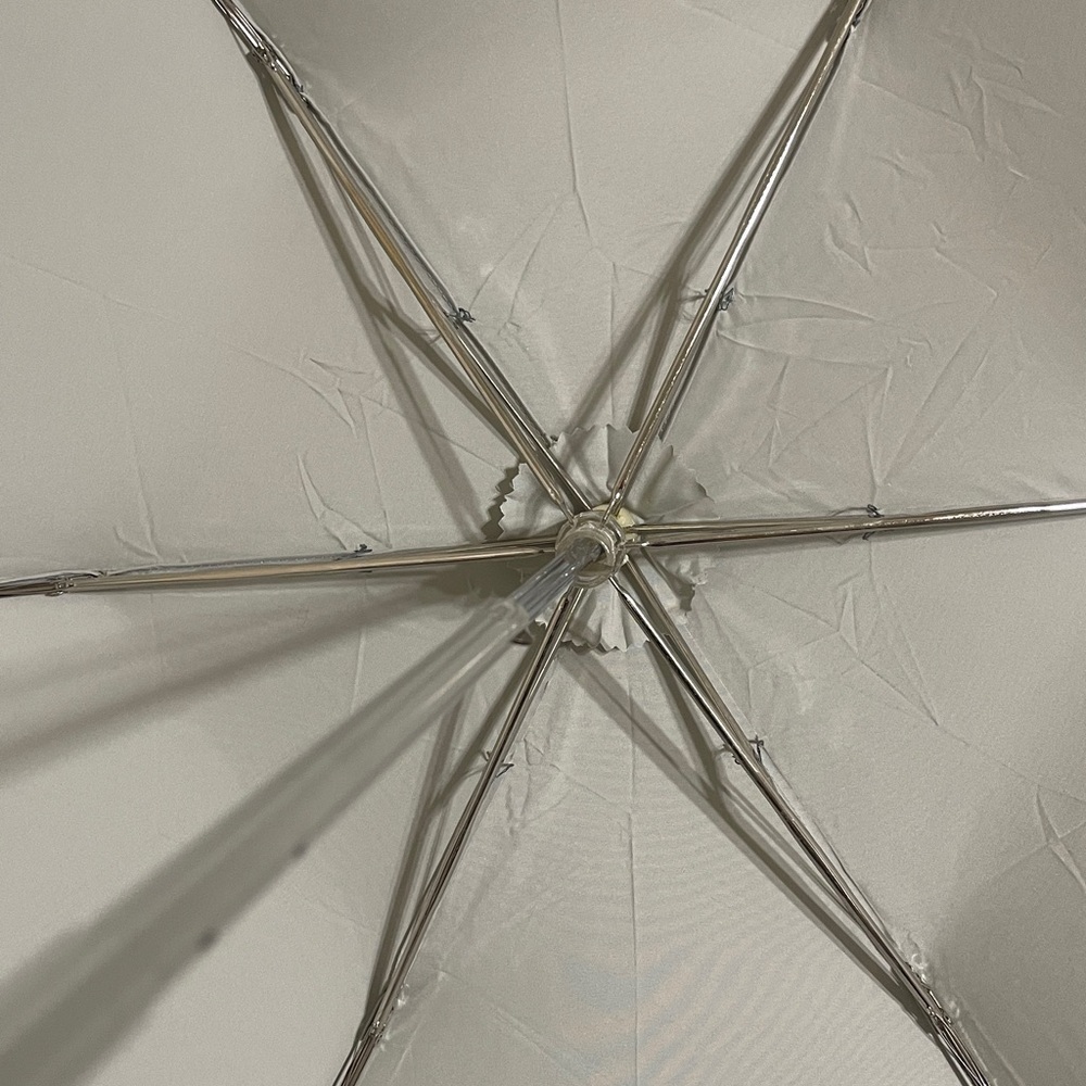 Fendi Light Gray Designer Folding Umbrella - Picture 5 of 10
